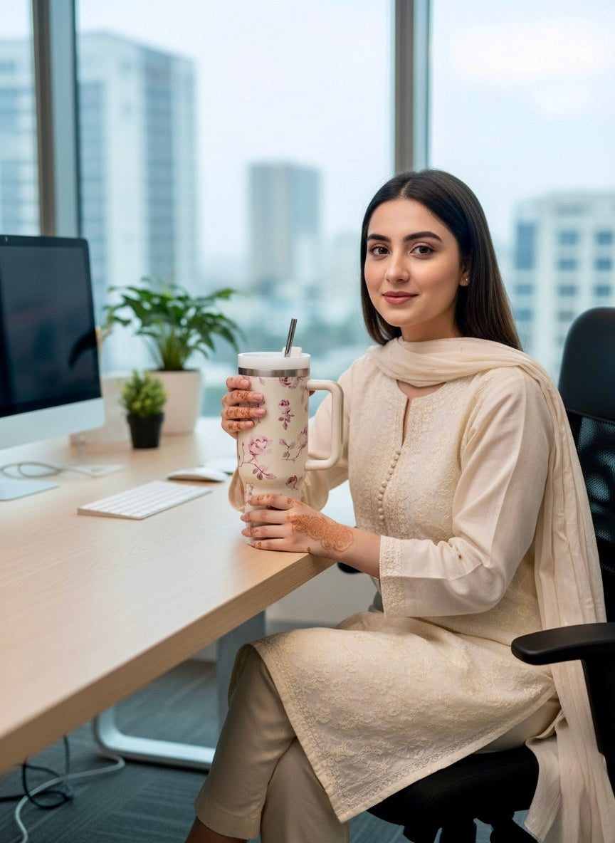 Romantic Rose Insulated Tumbler