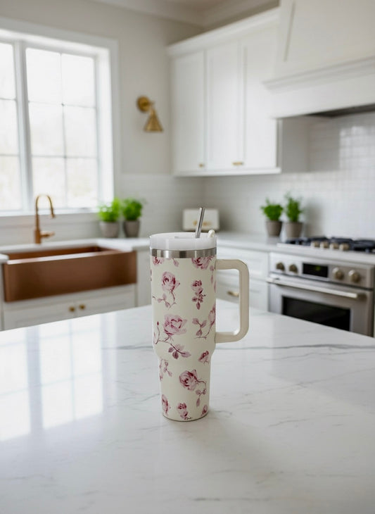 Romantic Rose Insulated Tumbler